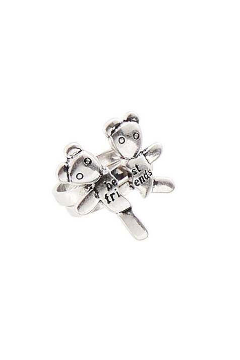 Anillos Marc Jacobs Friendship Set Mujer Plateadas | Peru-13752