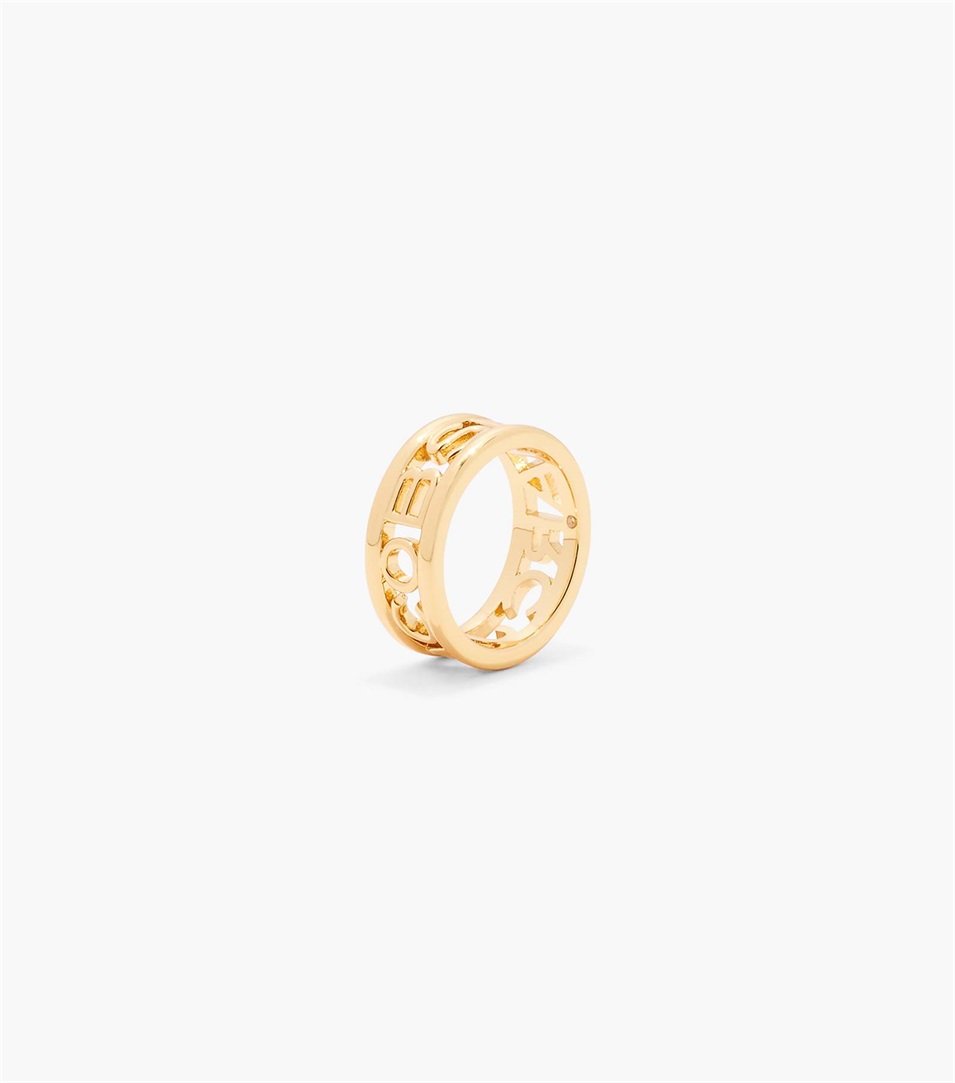 Anillos Marc Jacobs The Monogram Mujer Doradas | Peru-04982