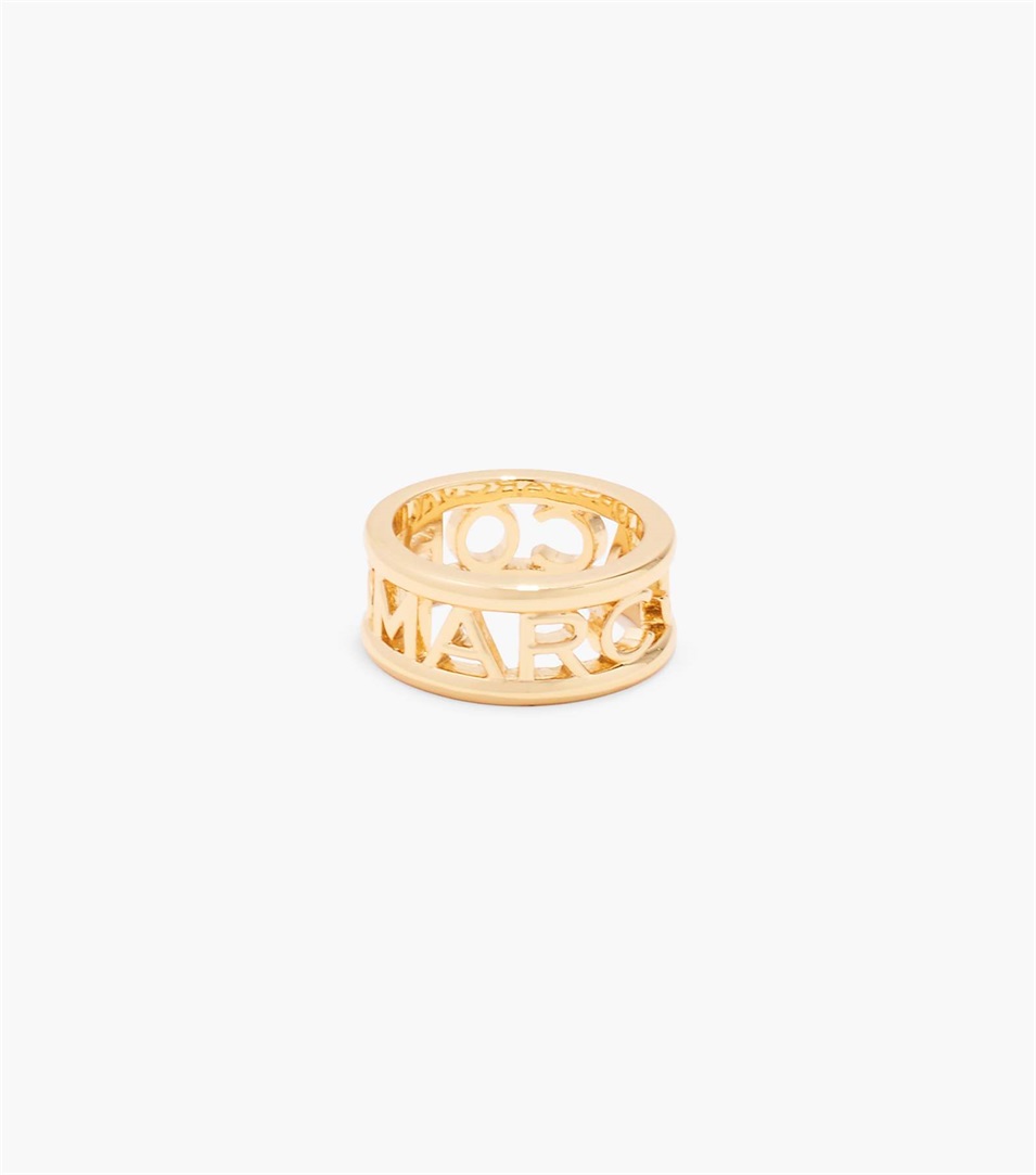 Anillos Marc Jacobs The Monogram Mujer Doradas | Peru-04982