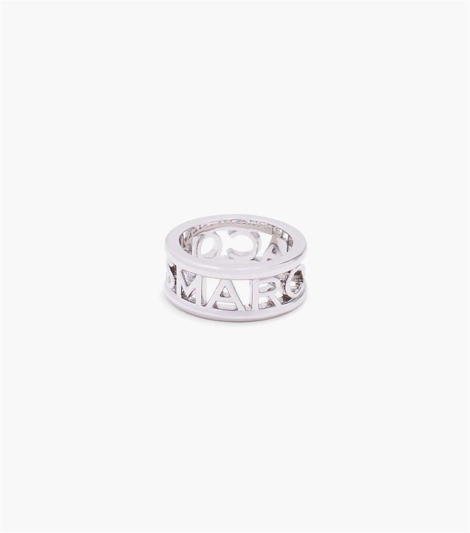 Anillos Marc Jacobs The Monogram Mujer Plateadas | Peru-42837