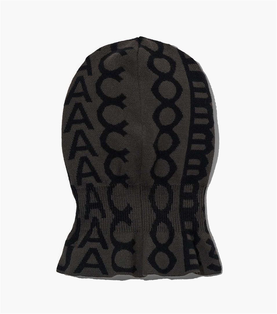 Balaclava Marc Jacobs The Monogram Mujer Negras Gris | Peru-02634