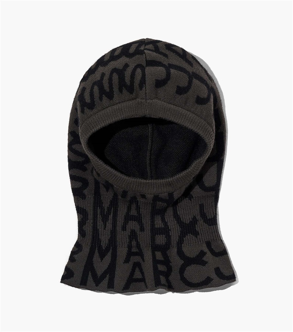 Balaclava Marc Jacobs The Monogram Mujer Negras Gris | Peru-02634