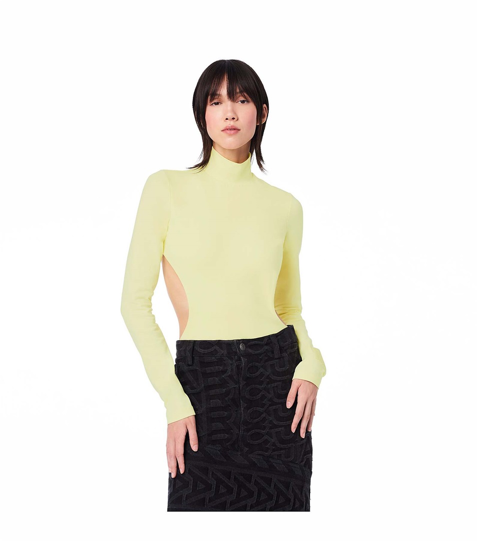 Bodysuit Marc Jacobs The Cutout Mujer Amarillo | Peru-59610