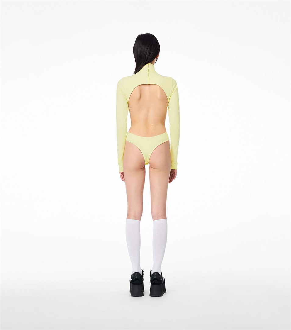 Bodysuit Marc Jacobs The Cutout Mujer Amarillo | Peru-59610