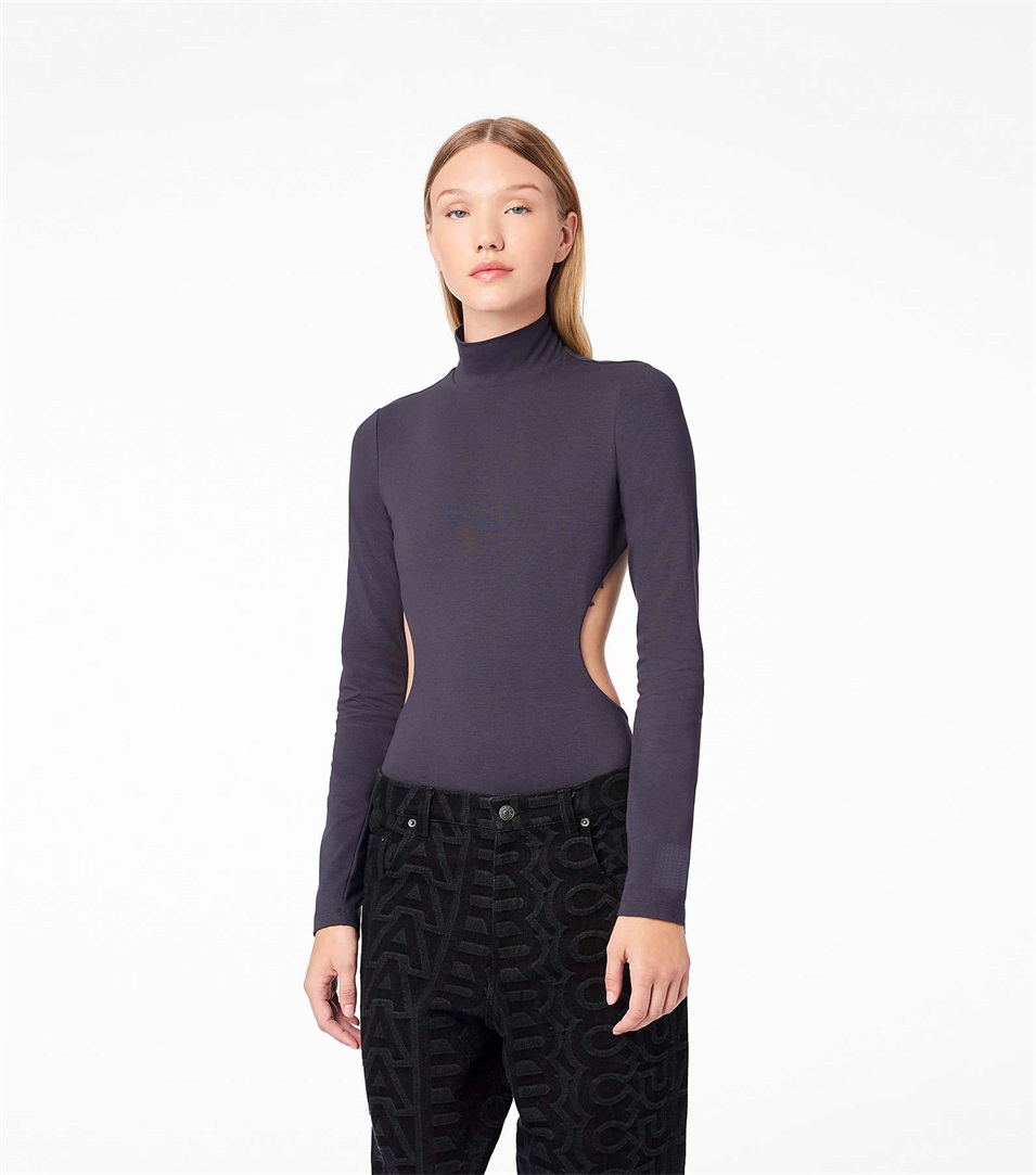 Bodysuit Marc Jacobs The Cutout Mujer Gris Oscuro | Peru-64702