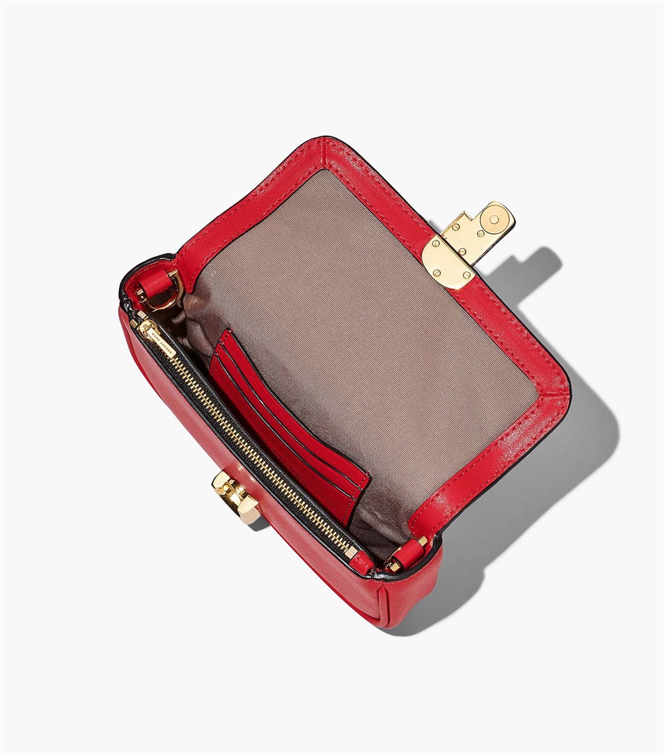 Bolsa De Hombro Marc Jacobs The J Marc Mini Mujer Rojas | Peru-30942