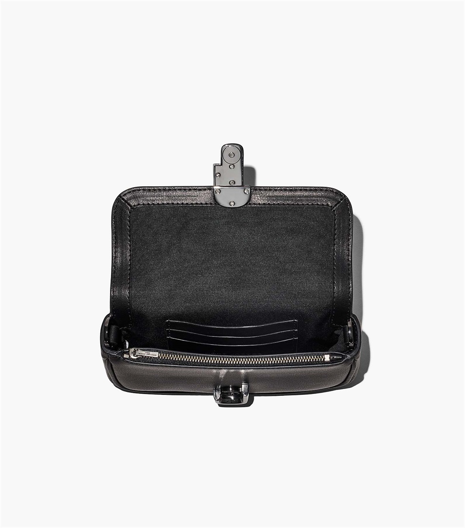 Bolsa De Hombro Marc Jacobs The J Marc Mini Mujer Negras | Peru-58071