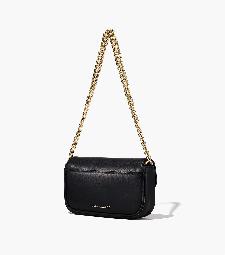 Bolsa De Hombro Marc Jacobs The J Marc Mini Mujer Negras | Peru-67291