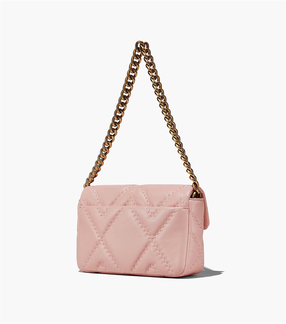 Bolsa De Hombro Marc Jacobs The Quilted Leather J Marc Mujer Rosas | Peru-14320