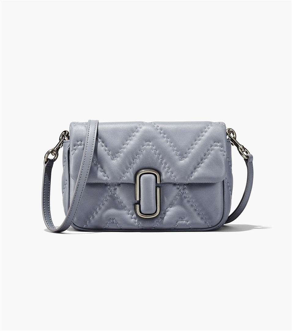 Bolsa De Hombro Marc Jacobs The Quilted Leather J Marc Mujer Gris | Peru-59164