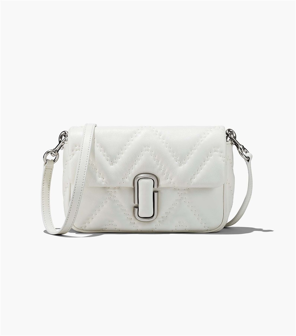 Bolsa De Hombro Marc Jacobs The Quilted Leather J Marc Mujer Gris | Peru-93872