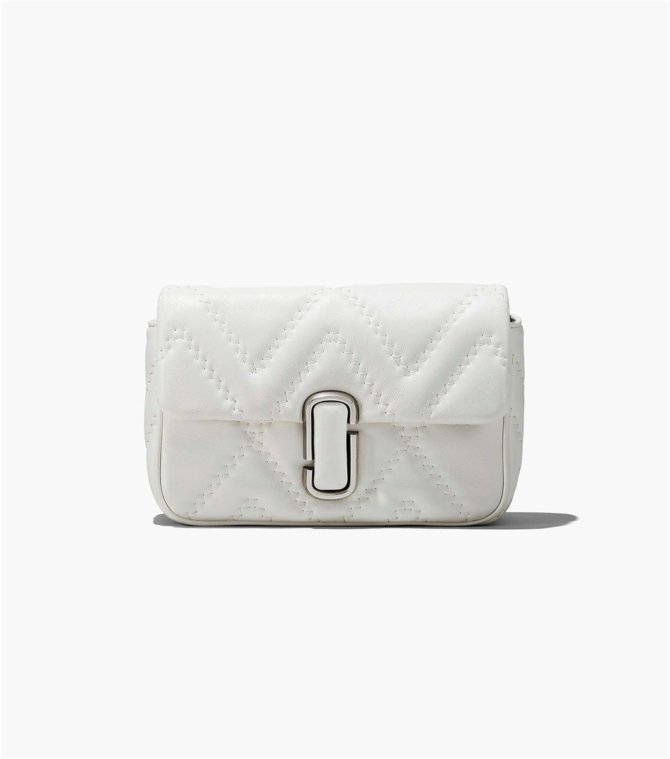 Bolsa De Hombro Marc Jacobs The Quilted Leather J Marc Mujer Gris | Peru-93872