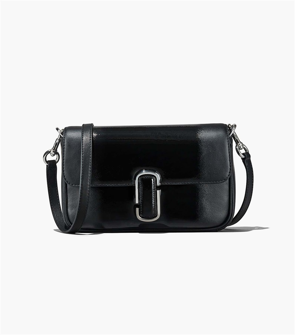 Bolsa De Hombro Marc Jacobs The Shadow Patent Leather J Marc Mujer Negras | Peru-76093