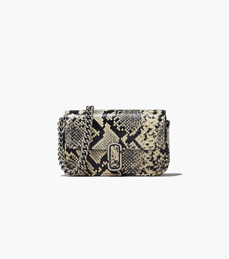 Bolsa De Hombro Marc Jacobs The Snake-Embossed J Marc Mini Mujer Gris Multicolor | Peru-35418