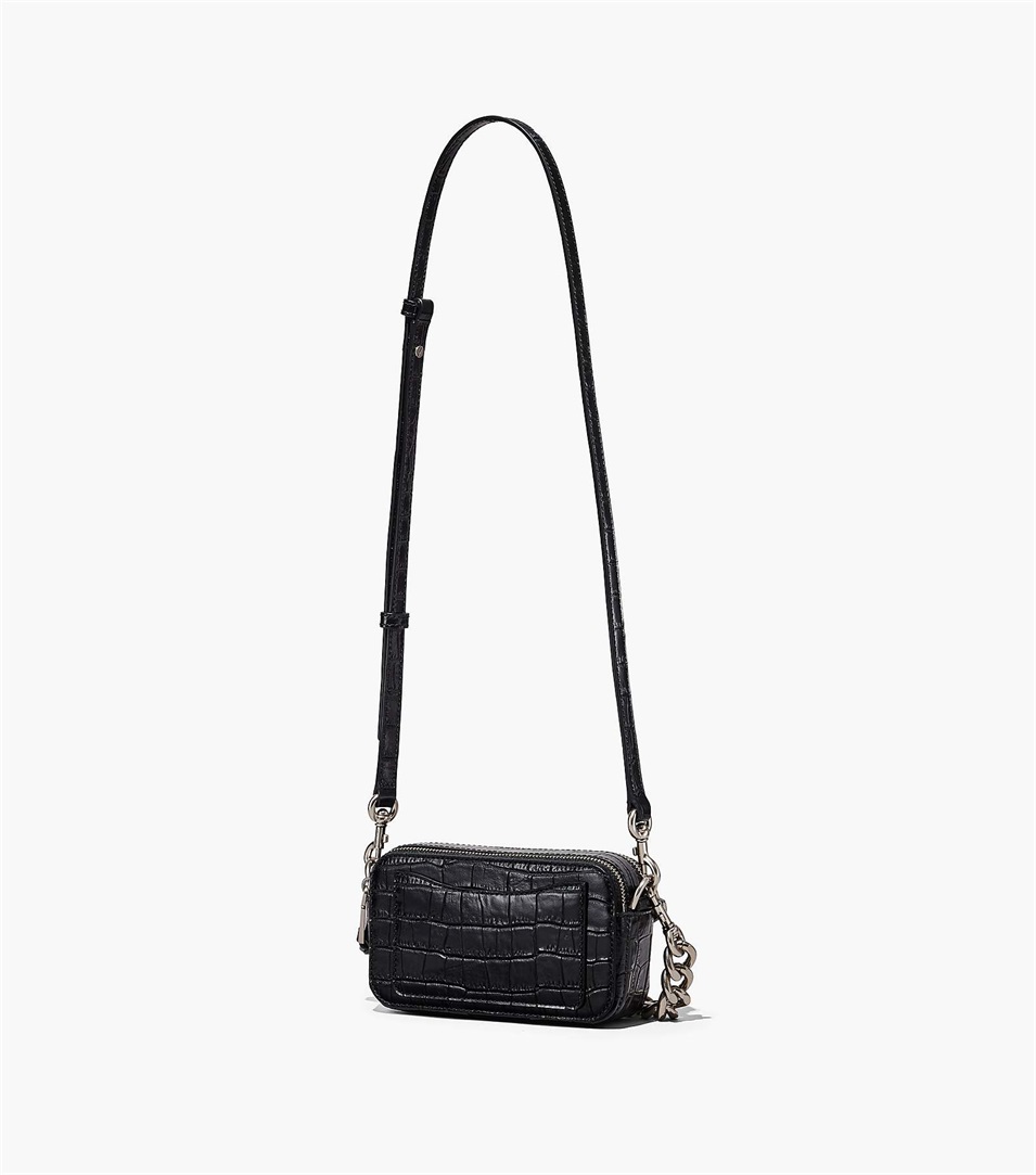 Bolsa Snapshot Marc Jacobs The Croc-Embossed Mujer Negras | Peru-76309