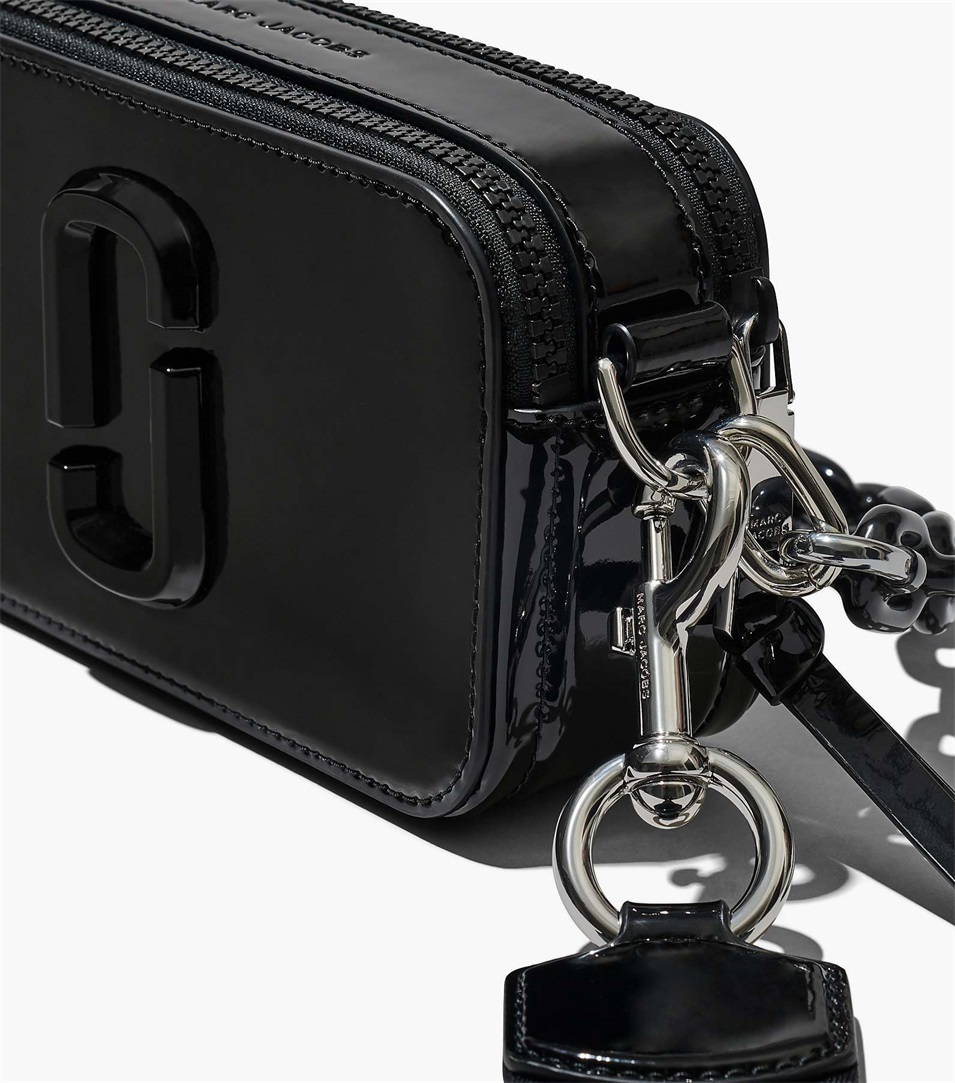 Bolsa Snapshot Marc Jacobs The Patent Leather Mujer Negras | Peru-14076