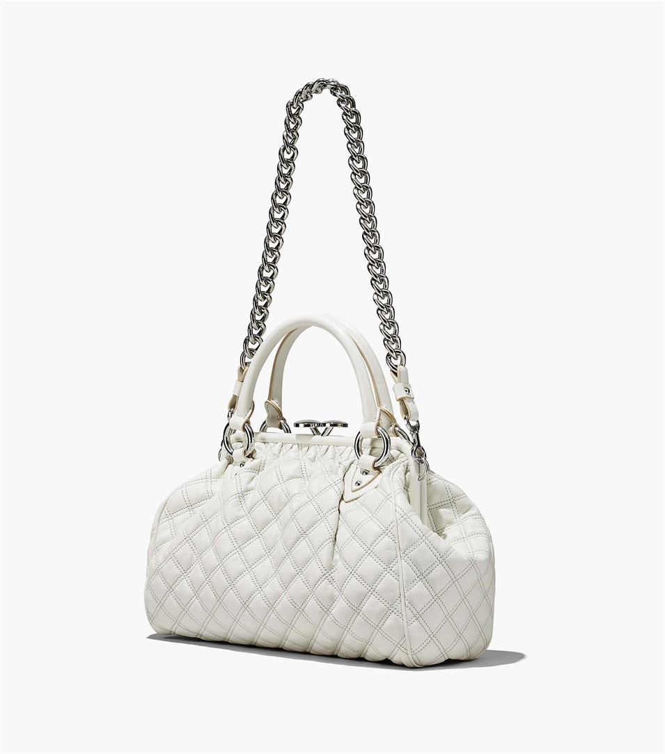 Bolsas Marc Jacobs Re-Edition Quilted Leather Stam Mujer Blancas | Peru-42613