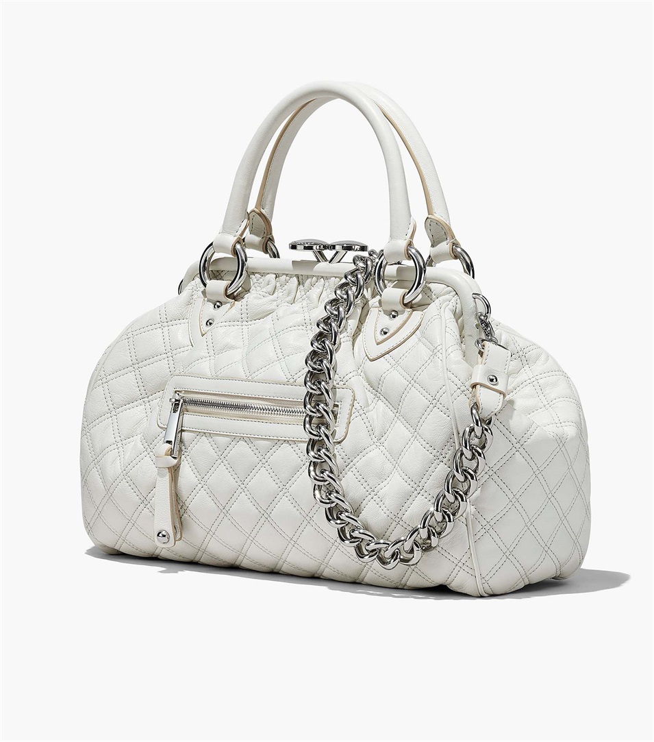 Bolsas Marc Jacobs Re-Edition Quilted Leather Stam Mujer Blancas | Peru-42613