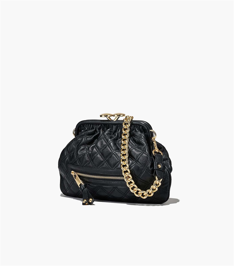 Bolsas Marc Jacobs Re-Edition Quilted Leather Little Stam Mujer Negras | Peru-60429