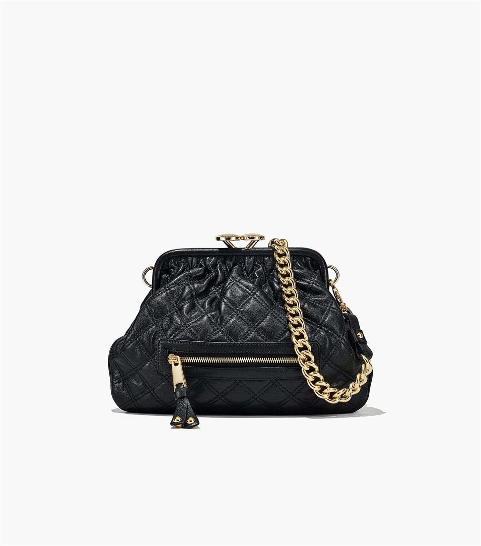 Bolsas Marc Jacobs Re-Edition Quilted Leather Little Stam Mujer Negras | Peru-60429