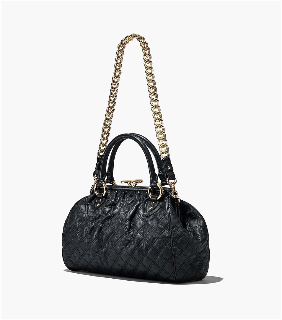 Bolsas Marc Jacobs Re-Edition Quilted Leather Stam Mujer Negras | Peru-67913