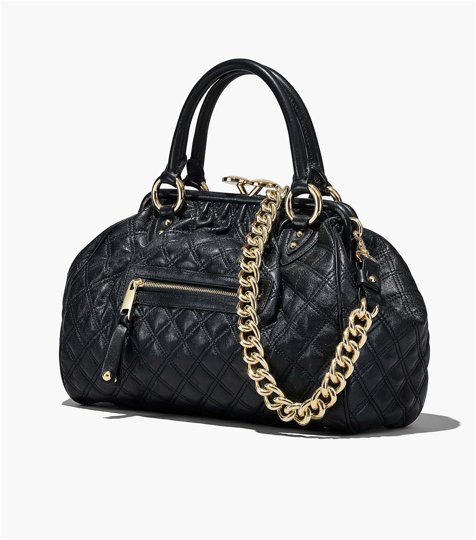 Bolsas Marc Jacobs Re-Edition Quilted Leather Stam Mujer Negras | Peru-67913