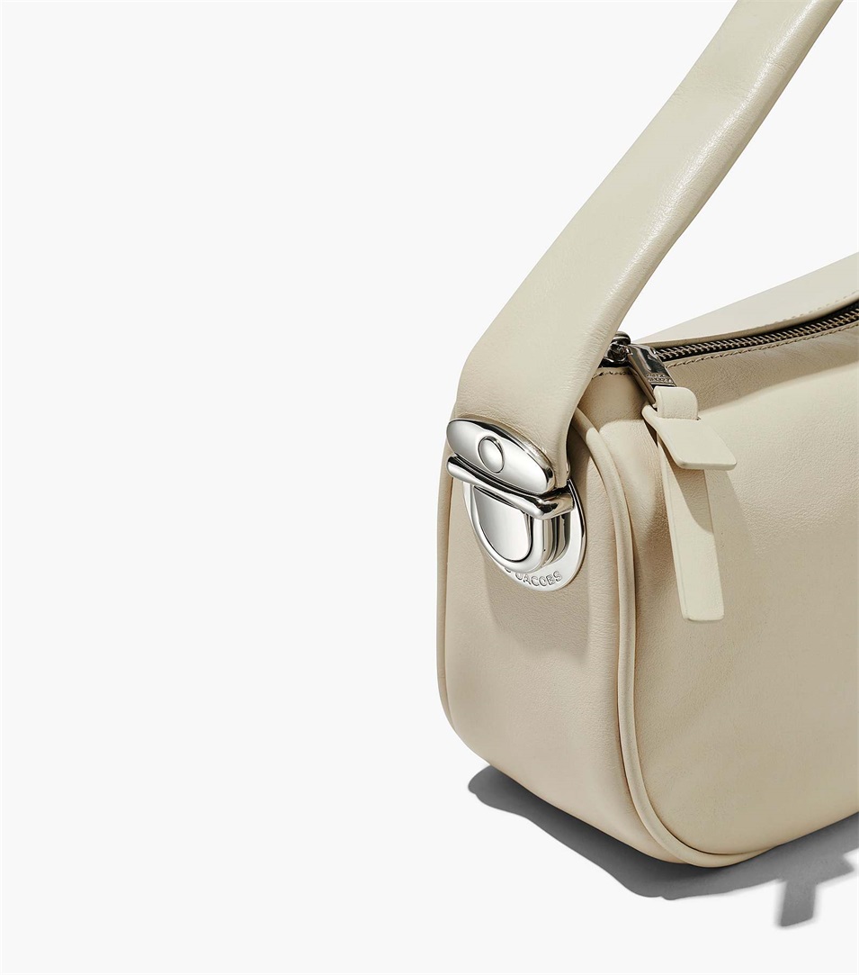 Bolsas Marc Jacobs The Pushlock Mini Hobo Mujer Blancas | Peru-65932