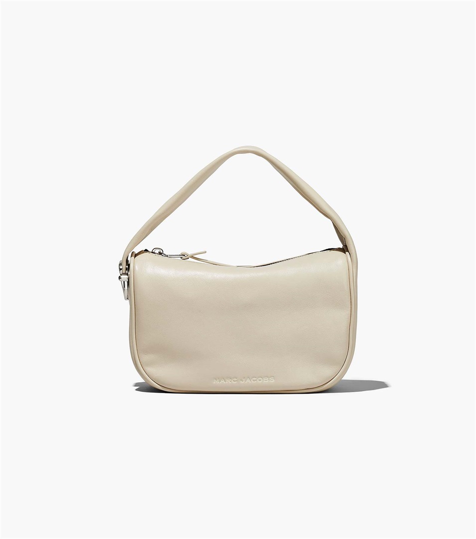 Bolsas Marc Jacobs The Pushlock Mini Hobo Mujer Blancas | Peru-65932