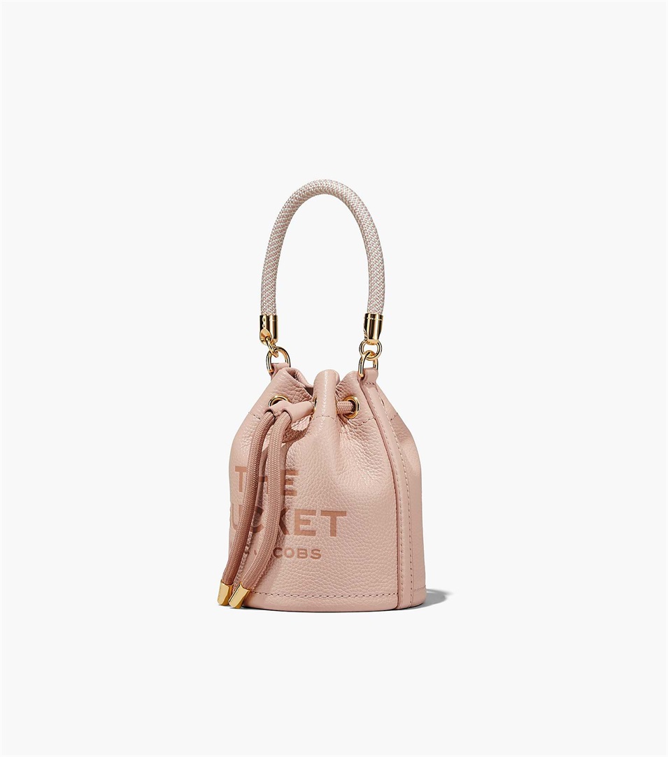 Bolso Saco Marc Jacobs The Leather Micro Mujer Rosas | Peru-37258