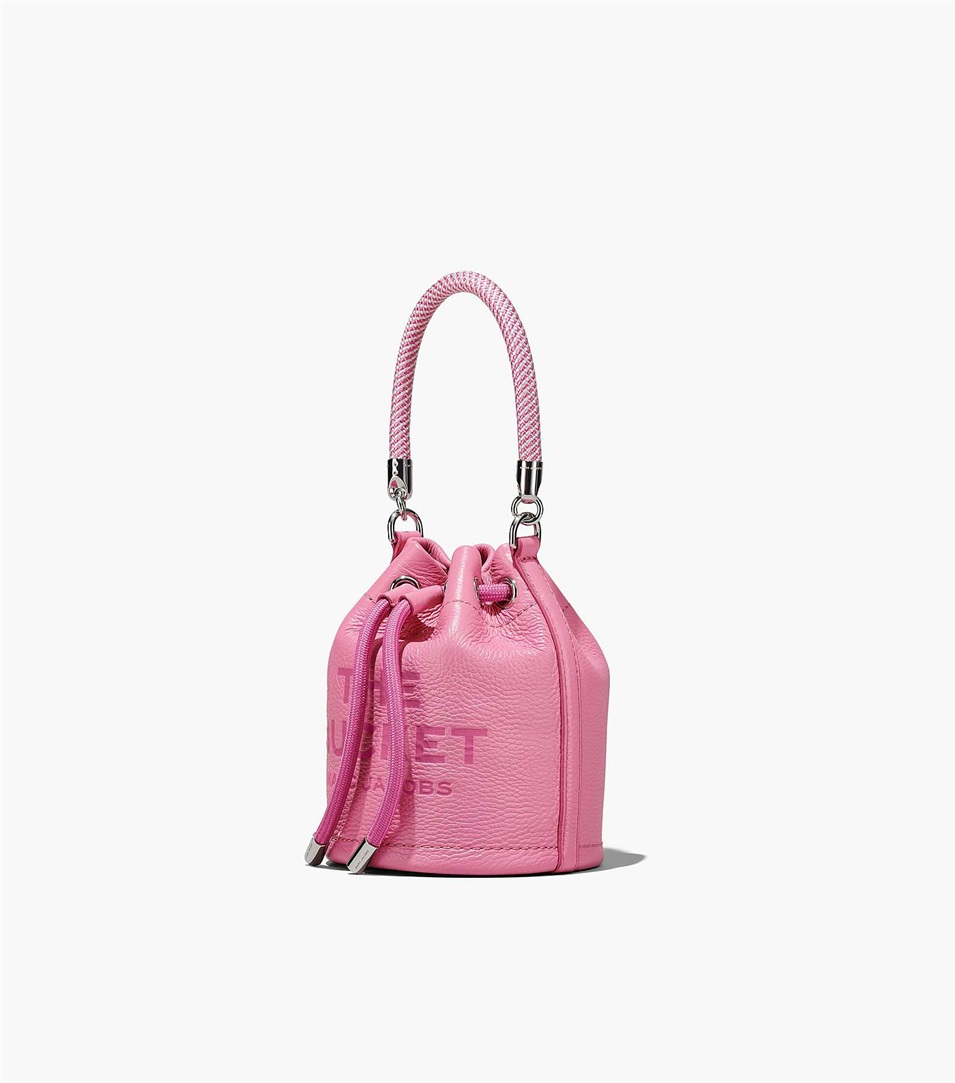 Bolso Saco Marc Jacobs The Leather Micro Mujer Rosas | Peru-84937