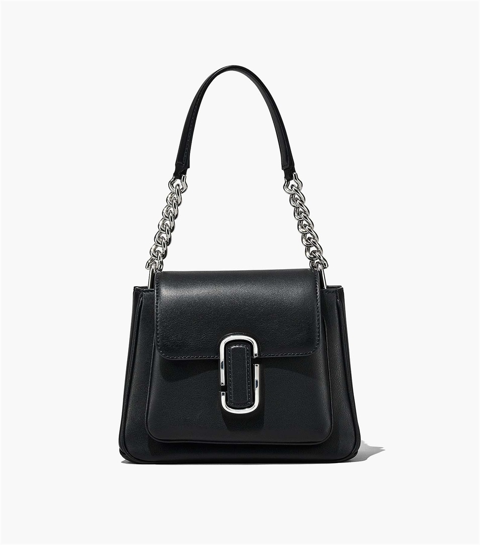 Bolso Satchel Marc Jacobs The J Marc Chain Mini Mujer Negras Plateadas | Peru-42986