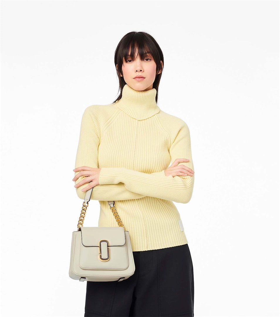 Bolso Satchel Marc Jacobs The J Marc Chain Mini Mujer Blancas | Peru-46957