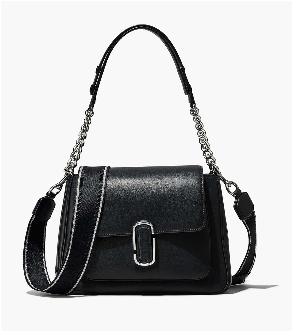 Bolso Satchel Marc Jacobs The J Marc Chain Mujer Negras Plateadas | Peru-72184