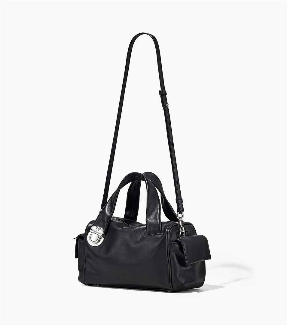 Bolso Satchel Marc Jacobs The Pushlock Mujer Negras | Peru-74126