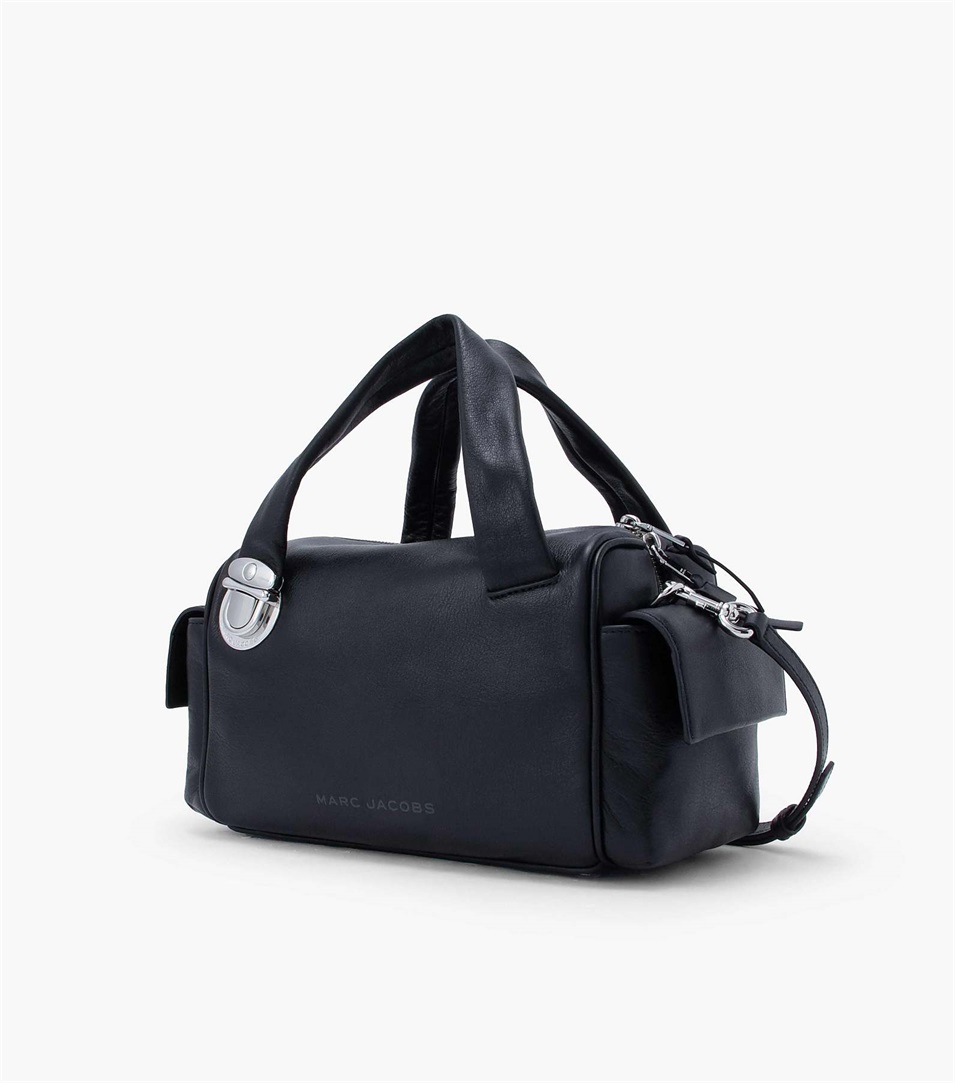 Bolso Satchel Marc Jacobs The Pushlock Mujer Negras | Peru-74126