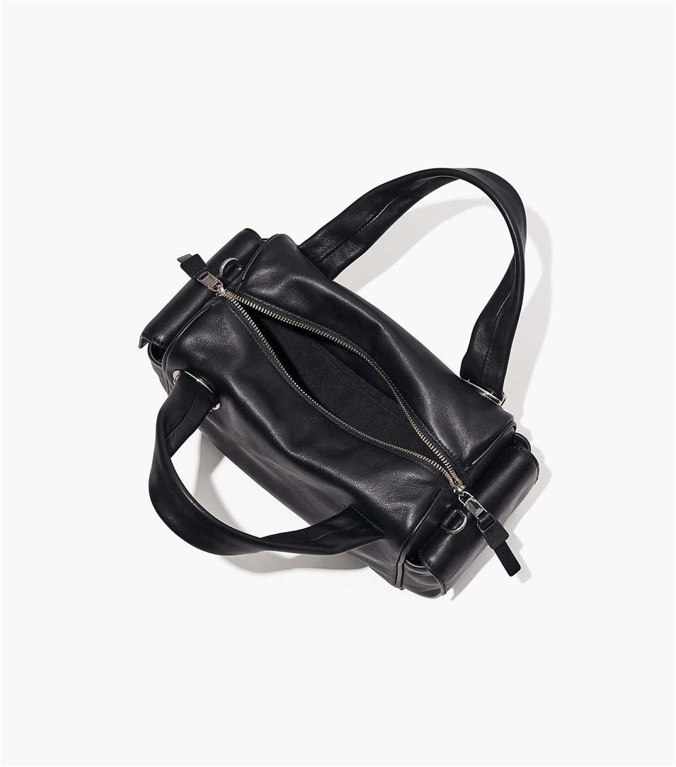 Bolso Satchel Marc Jacobs The Pushlock Mujer Negras | Peru-74126