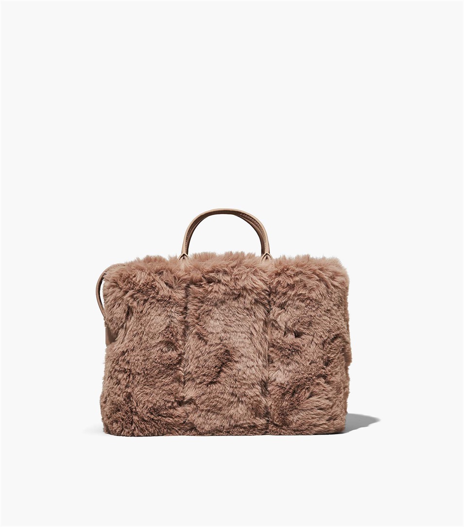 Bolso Tote Marc Jacobs The Faux Fur Mini Mujer Beige | Peru-46730