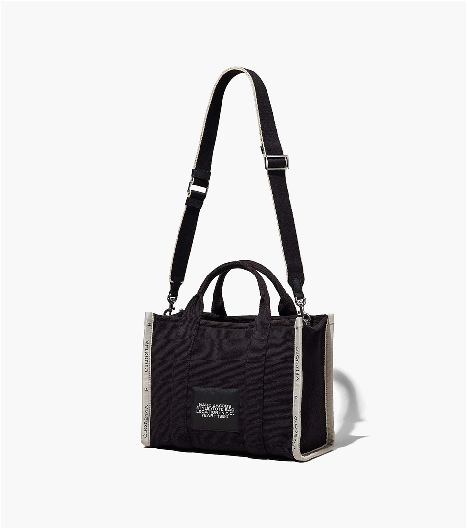 Bolso Tote Marc Jacobs The Jacquard Medium Mujer Negras | Peru-18603