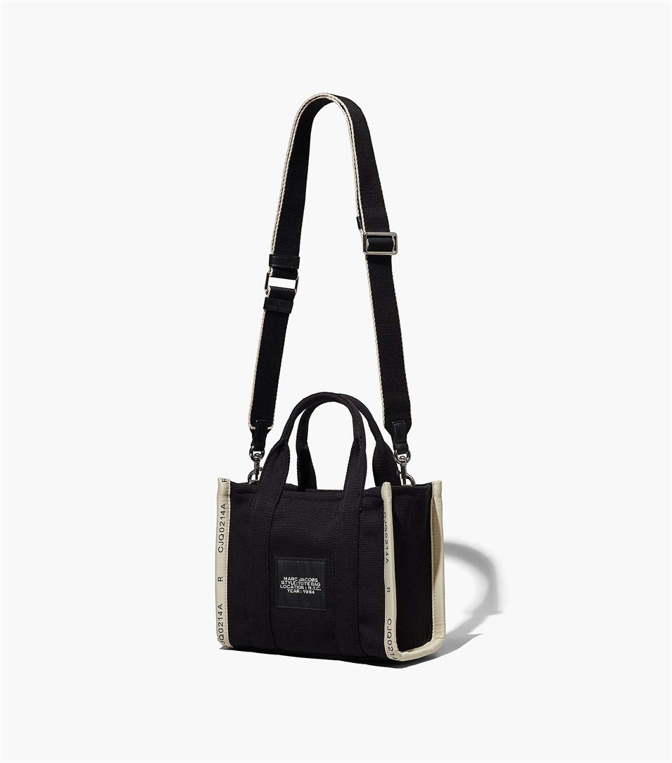 Bolso Tote Marc Jacobs The Jacquard Mini Mujer Negras | Peru-45693