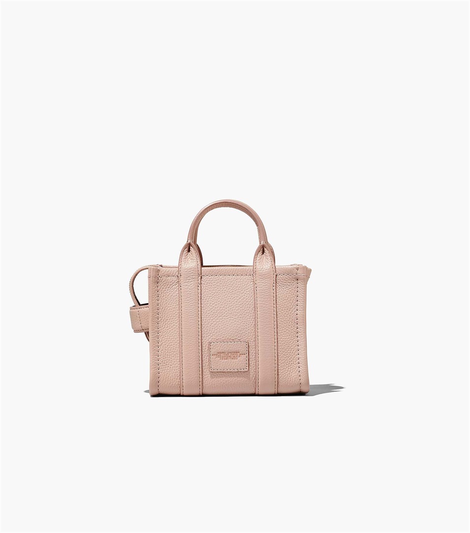 Bolso Tote Marc Jacobs The Leather Micro Mujer Rosas | Peru-01534