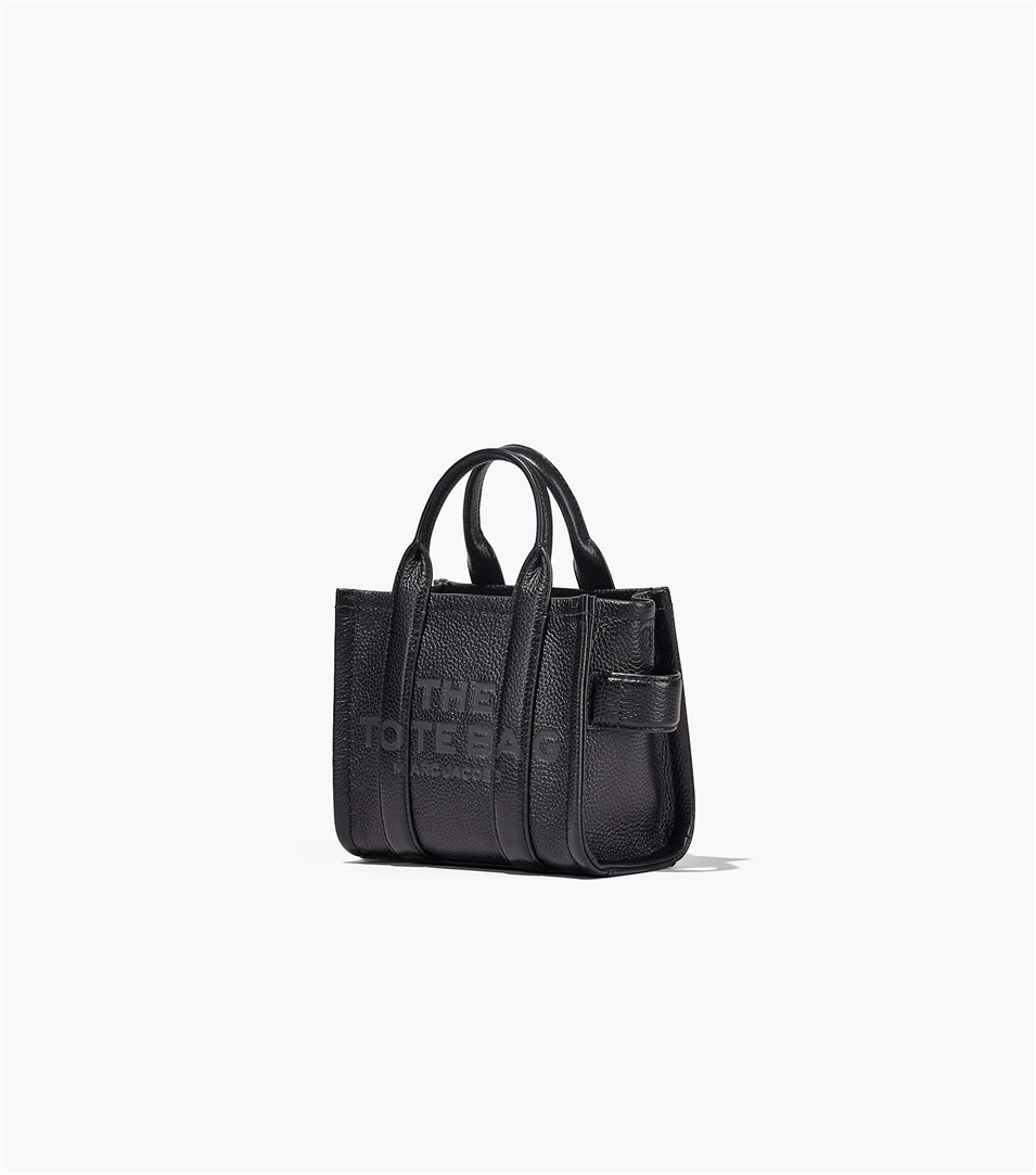 Bolso Tote Marc Jacobs The Leather Micro Mujer Negras | Peru-12947