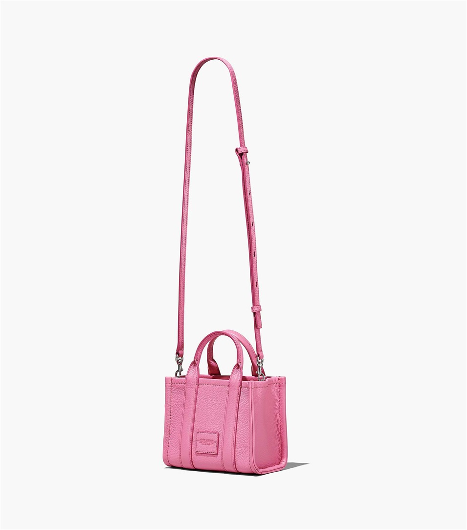 Bolso Tote Marc Jacobs The Leather Micro Mujer Rosas | Peru-23019