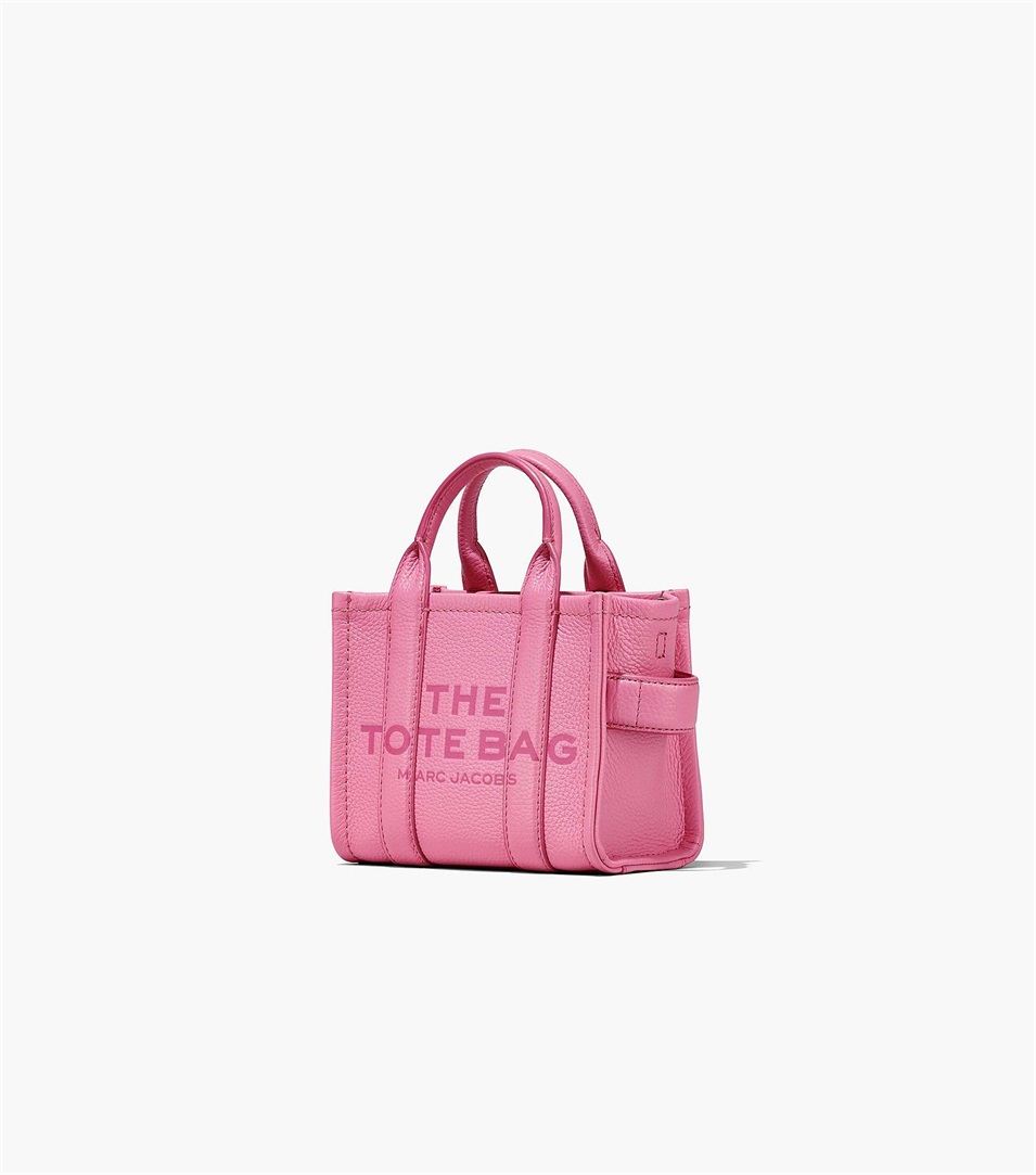 Bolso Tote Marc Jacobs The Leather Micro Mujer Rosas | Peru-23019