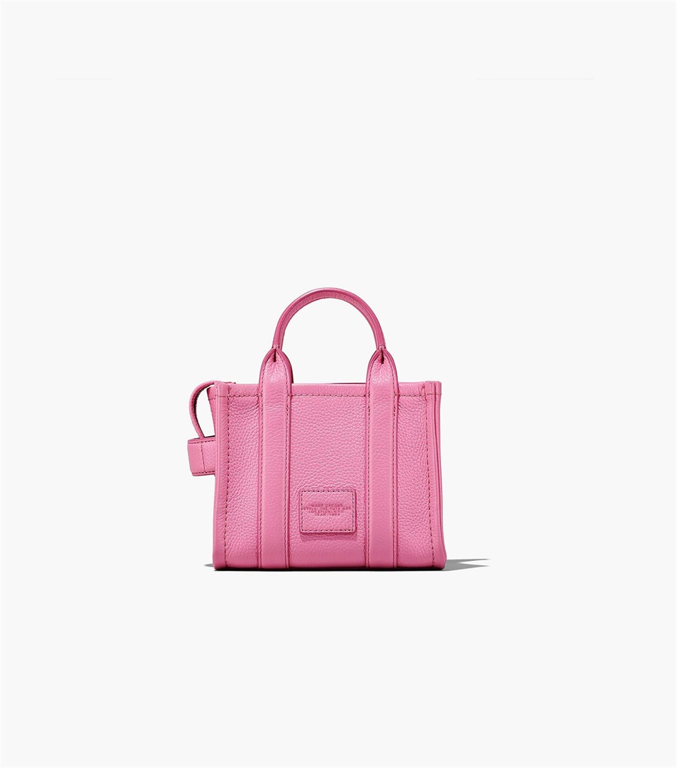 Bolso Tote Marc Jacobs The Leather Micro Mujer Rosas | Peru-23019