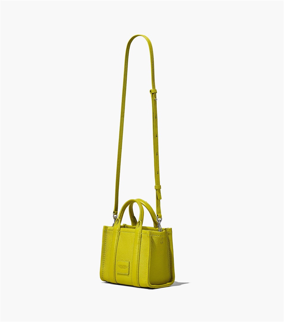 Bolso Tote Marc Jacobs The Leather Micro Mujer Verde | Peru-51702