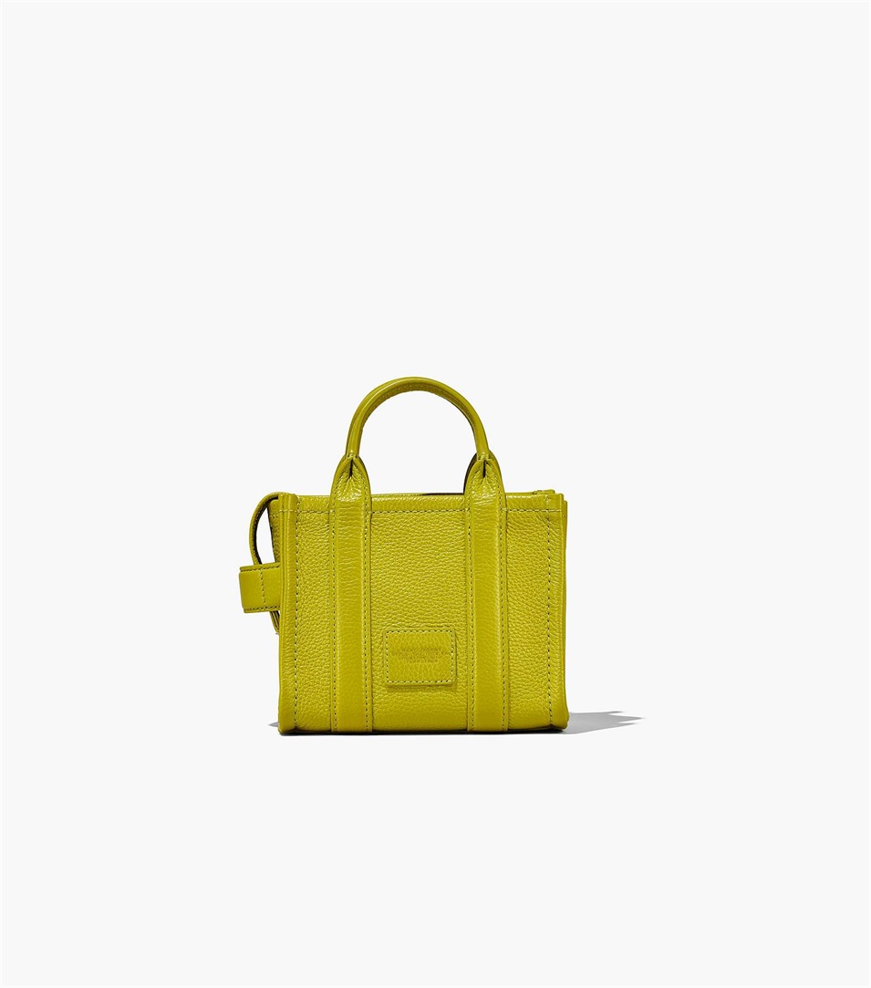 Bolso Tote Marc Jacobs The Leather Micro Mujer Verde | Peru-51702