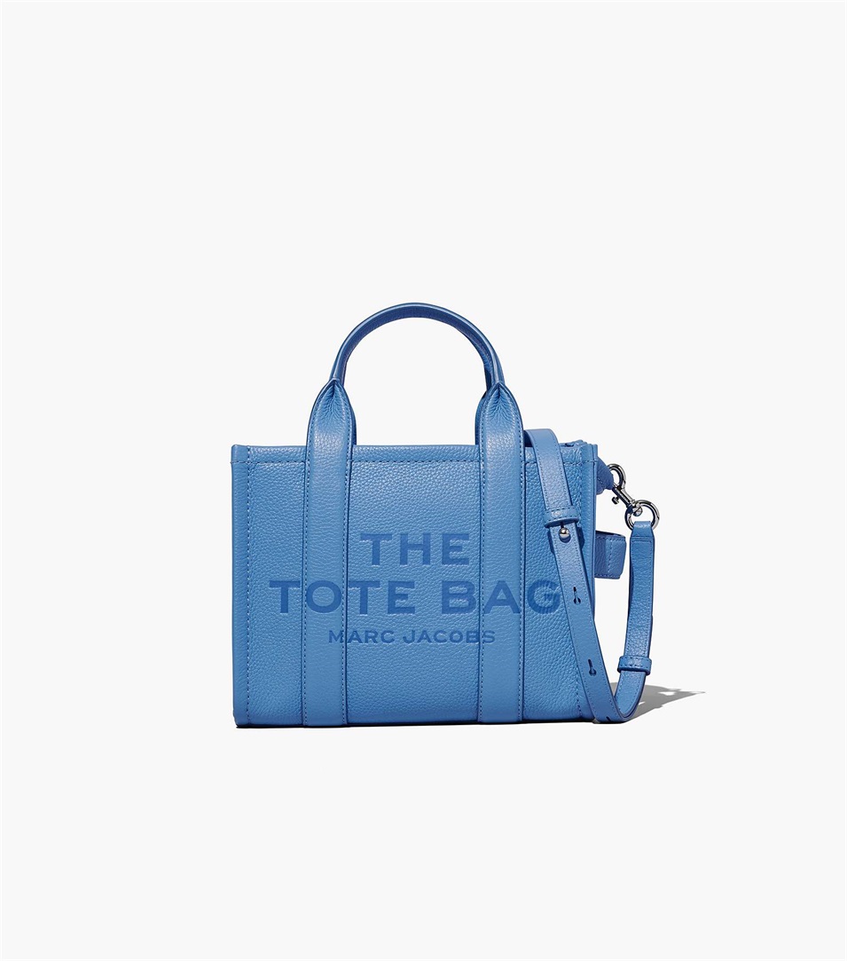 Bolso Tote Marc Jacobs The Leather Mini Mujer Azules | Peru-23987