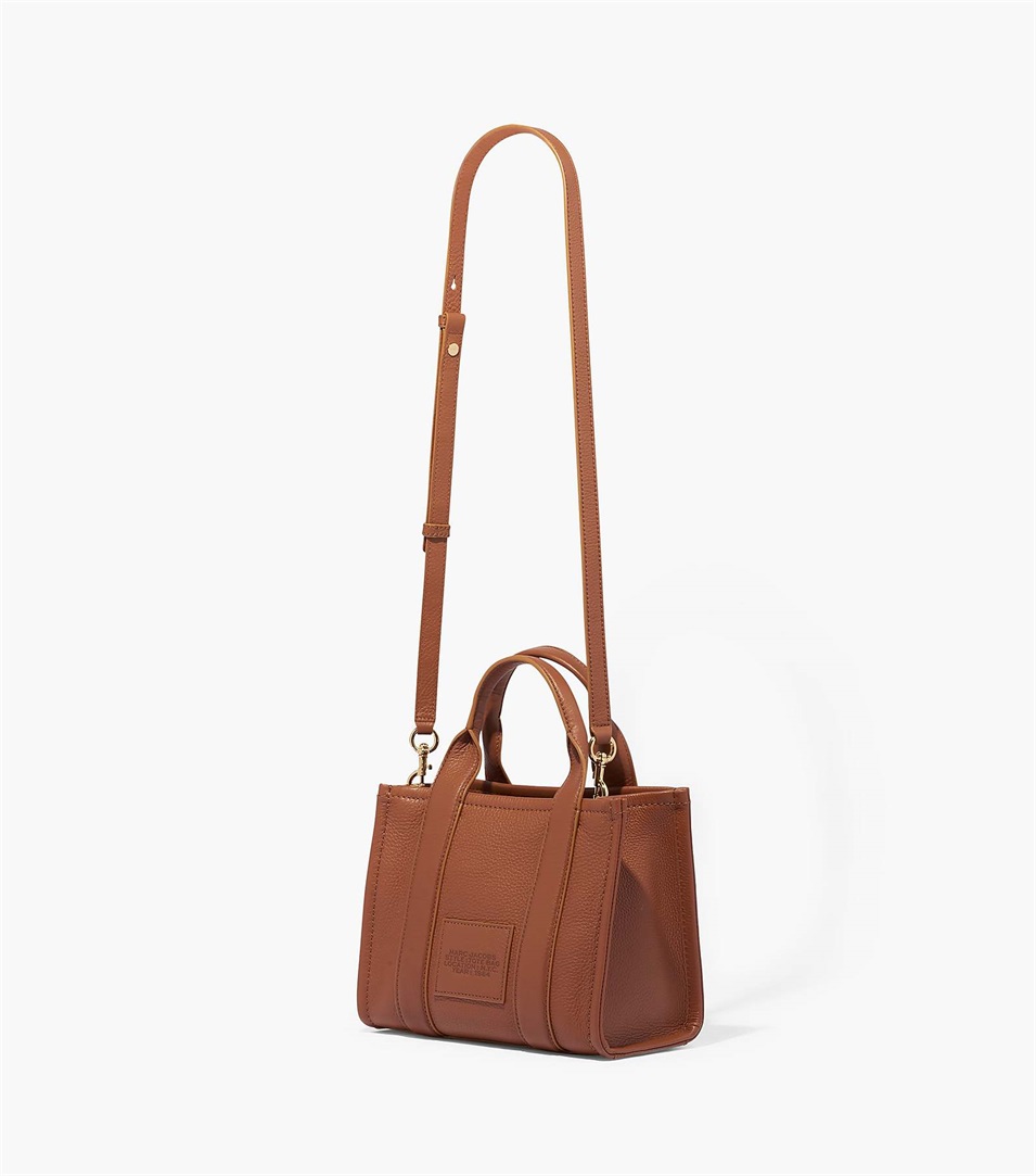 Bolso Tote Marc Jacobs The Leather Mini Mujer Chocolate | Peru-25430