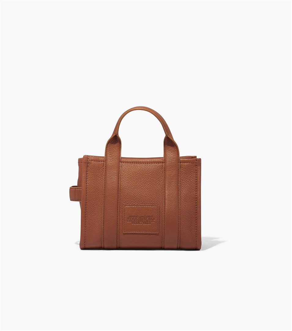 Bolso Tote Marc Jacobs The Leather Mini Mujer Chocolate | Peru-25430