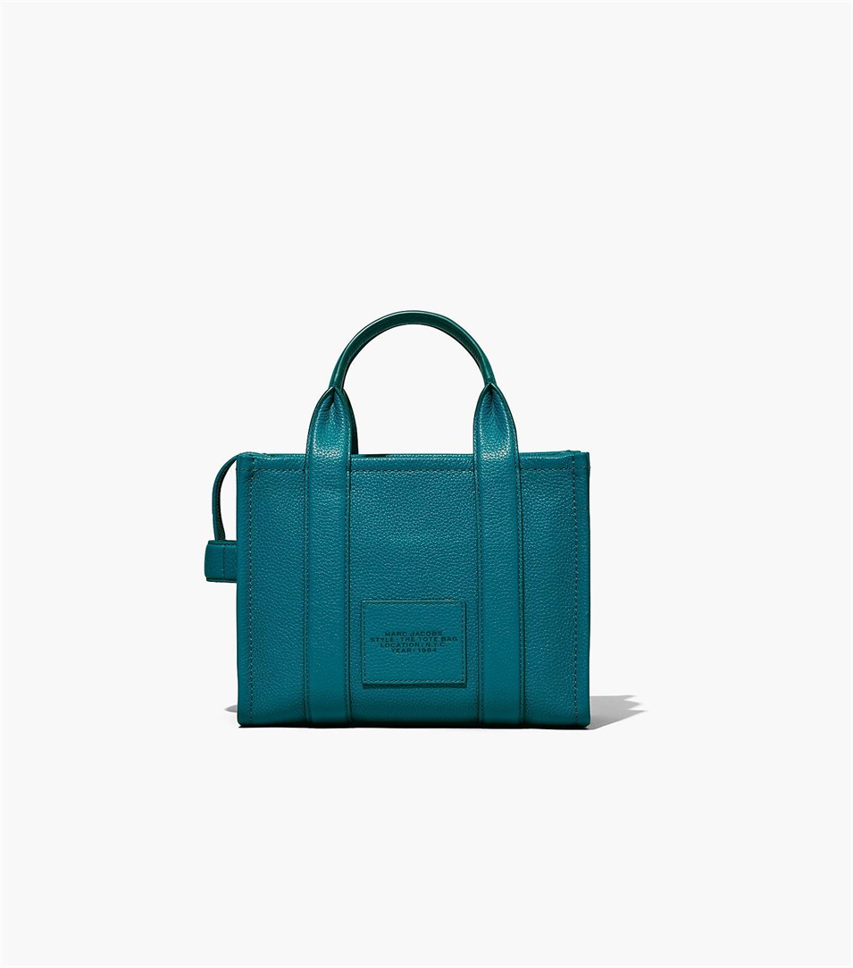 Bolso Tote Marc Jacobs The Leather Mini Mujer Azules | Peru-26517